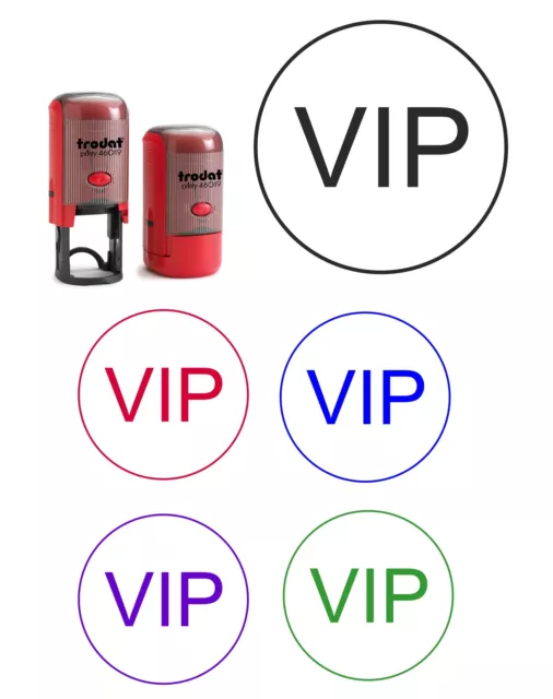 VIP STAMP SELF INKING RUBBER 19mm NIGHTCLUB BAR EVENT ENTRY OFFICE BUSINESS