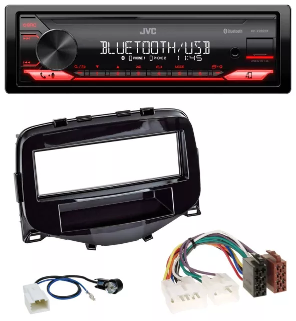 JVC Bluetooth USB MP3 AUX Autoradio für Toyota Aygo (2014-2021)