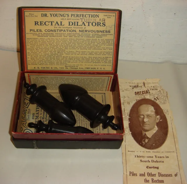 Antique Dr. Young's Perfection Rectal Dilators  With box