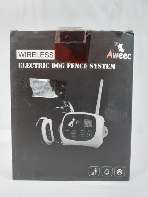 Aweec Dog Training & Wireless Electric Fence System Open Box