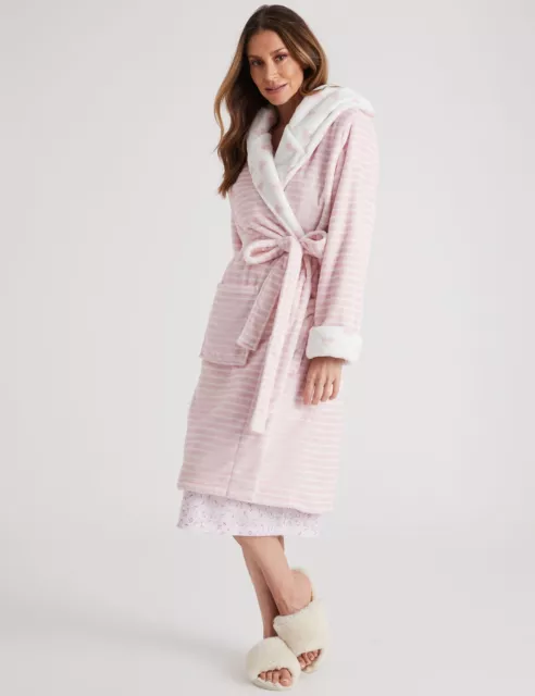 AU 20/22 - MILLERS - Womens Winter Robe - Pink Dressing Gown