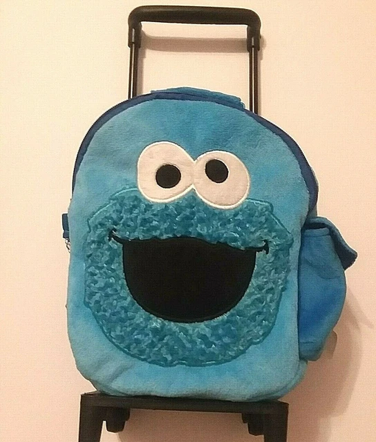 SESAME STREET CHARACTER Cookie Monster Trolley Backpack Luggage