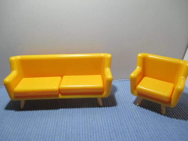 Sofa u. Sessel   Puppenmöbel Kunststoff  Puppenhaus / Puppenstube/Kaufmannsläden 2
