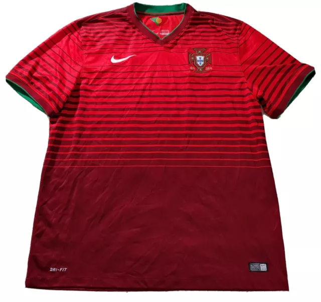 Nike Portugal Home Jersey XL Soccer 2014 Fifa World Cup FPF Cristiano Ronaldo