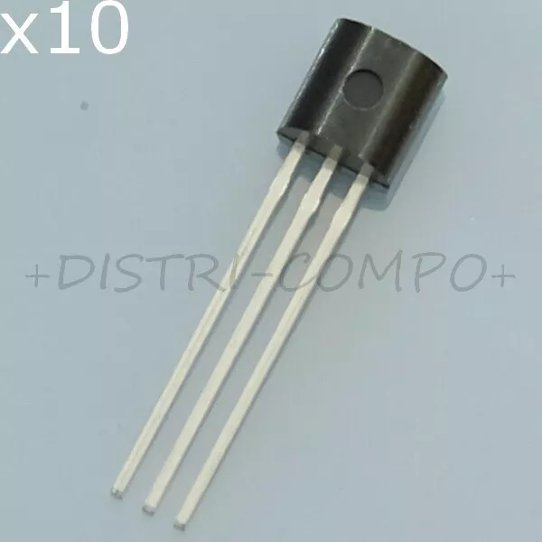 BC307C Transistor PNP 45V 100mA TO-92 CDIL RoHS (lot de 10)