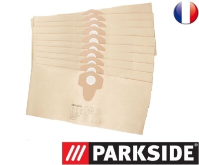 GLM LIDL PARKSIDE PNTS1300 E4 Compatible Aspirateur Sacs Paquet De 10 33270X2 