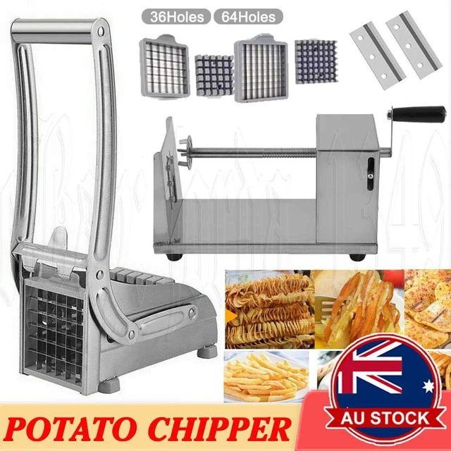 Potato Twister Tornado Slicer Cutter Vegetable Spiral Machine Stainless Steel 