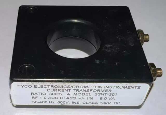 TYCO ELECTRONICS CROMPTON INSTRUMENTS Model 2SHT 301 Current Transformer