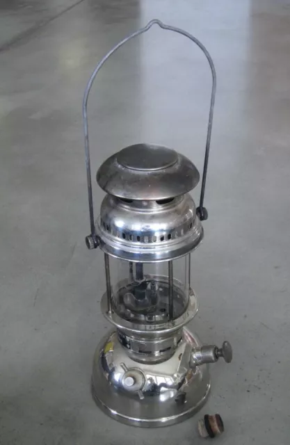 Petromax Super 821/250CP Sturmlaterne, Petroleumlampe, Jenaer Suprax Glas
