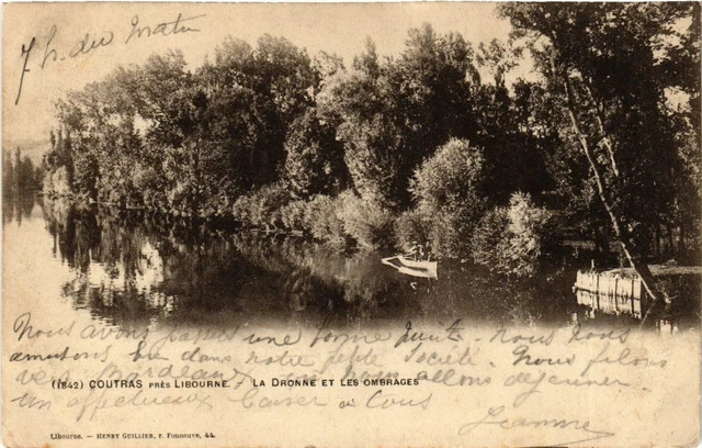 CPA COUTRAS meadows LIBOURNE La Dronne Ombrages (982595)