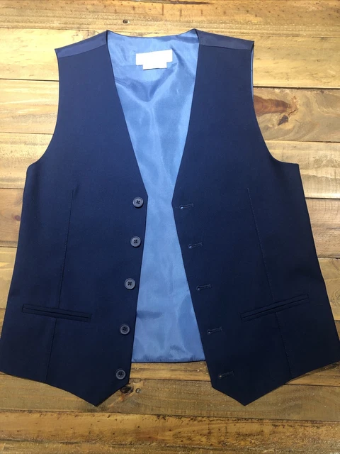 Boys Navy 3 Piece Suit With Tie.  John Lewis Age 13/14 5