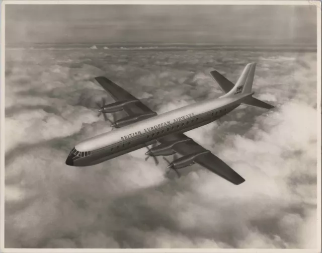 Bea British European Airways Vickers Vanguard Artists Impression Vintage Photo
