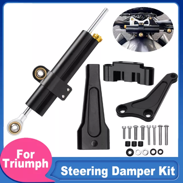 Steering Damper Bracket Kit For Triumph Street Triple 765R 765RS Adjustable