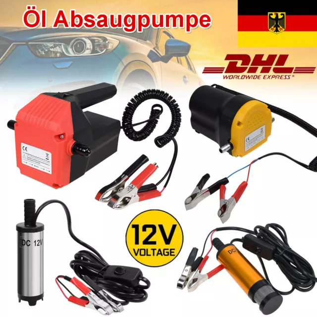 Ölpumpe 12V kräftiger Motor ÖL Wechsel Öl-Absaugpumpe