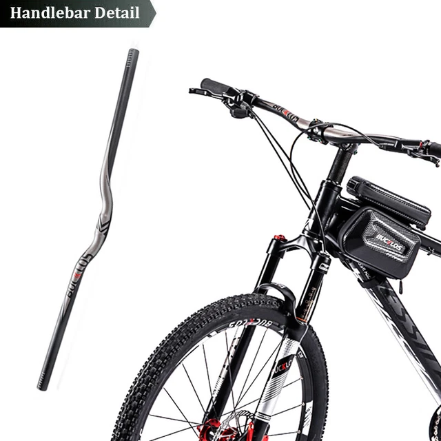 Bucklos MTB 31,8/25,4 mm Lenker Aluminiumlegierung flach/Steigstangen 660/720/780 mm 12