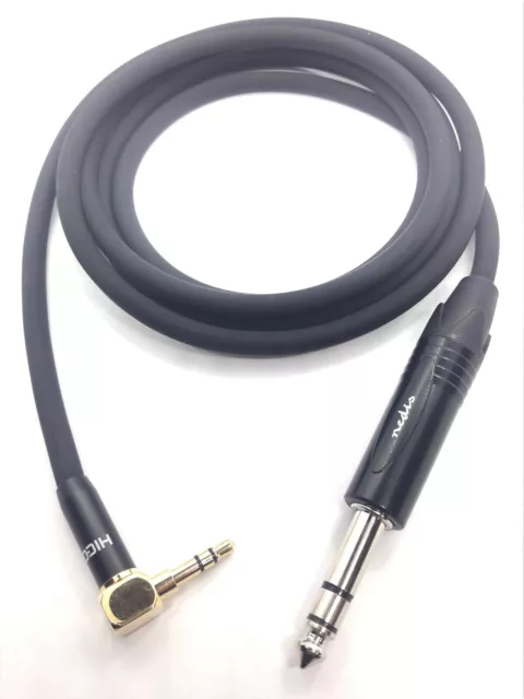 Audiokabel 3,5 mm Winkel-Miniklinke auf 6,3 mm Stereo Klinke vers. Längen