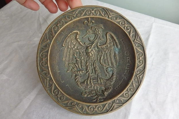 Coupelle Oiseau en Bronze/laiton – Signée Valmazan – Art Déco