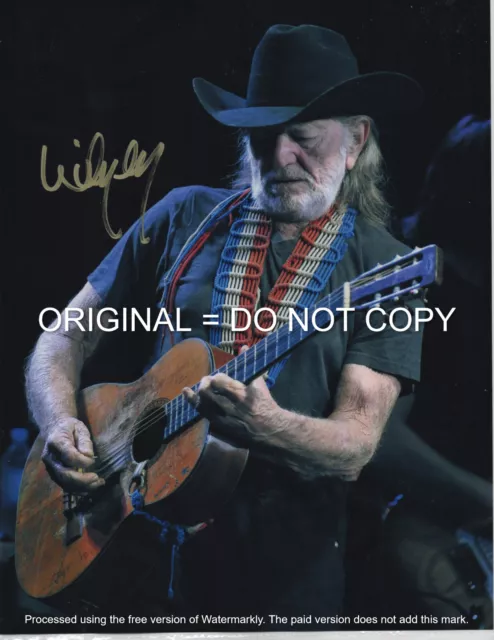 Willie Nelson - Legendary Country - Hand Signed Autographed Photo Coa