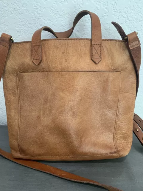 Madewell The Small Transport Crossbody Bag Brown Leather Read Description