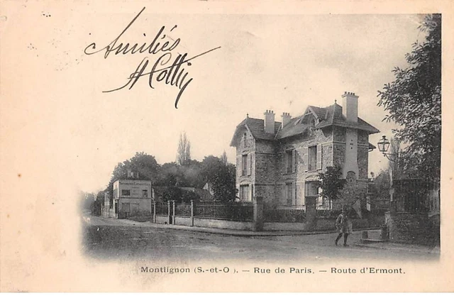 95 - SAN63487 - MONTLIGNON - rue de Paris - Route d'Ermont