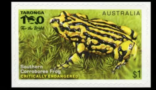 2016 Australian - Endangered Wildlife - Corroboree Frog - MNH P&S Booklet stamp