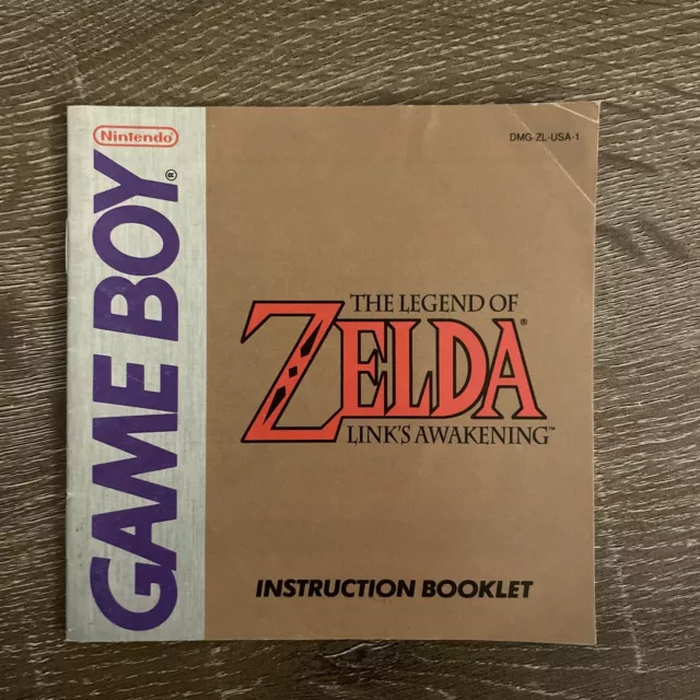 Legend of Zelda Link's Awakening GameBoy Nintendo Instruction Manual Only