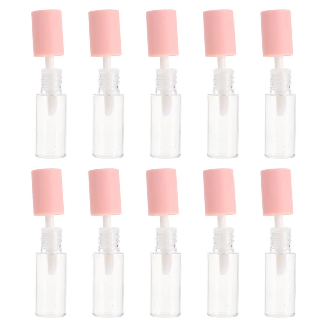 10 piezas de tubos de muestra de brillo labial contenedores hágalo usted mismo contenedor de lápiz labial botellas de bálsamo labial