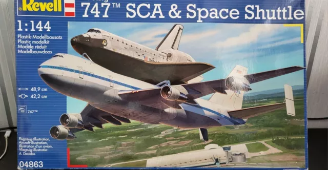 Revell 04863 Boeing 747 SCA & Space Shuttle 1/144 Scale Aircraft Model Kit