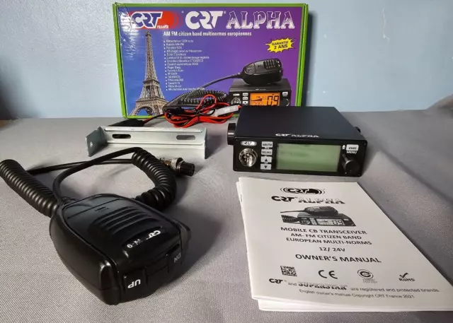 CRT Alpha CB radio AM/FM EU/UK 12v/24v