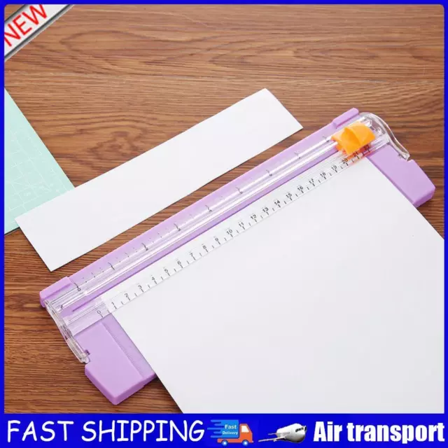 Plastic Cutting Blade 27x8.5cm Portable Precision for Craft Paper (Purple) AU