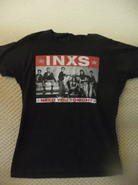 Port & Company 1987 INXS black Need You Tonight t shirt size M