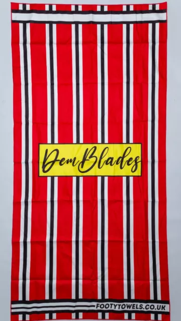 Sheffield United Dem Blades microfibre beach towel with towel bag SUFC