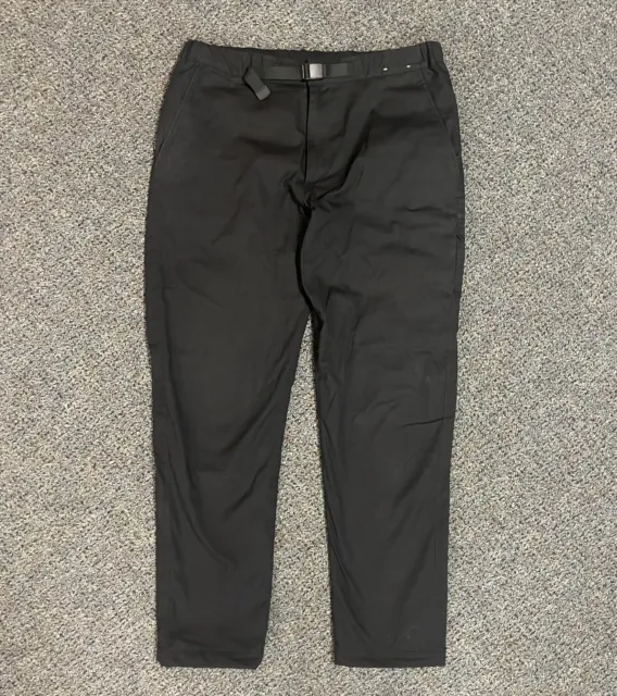UNIQLO HEATTECH MEN'S 34x31 Black Warm Fleece Lined Pants W/ Drawstring  $29.99 - PicClick
