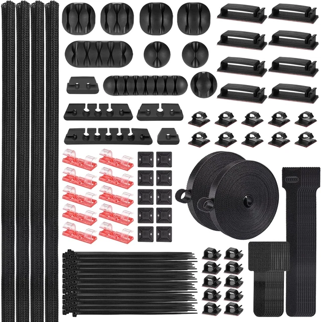 Clip Fermacavo Rotonda Marrone 10x8mm - Confezione Da 50 Pezzi Per Organizzare Cavi - Foto 9