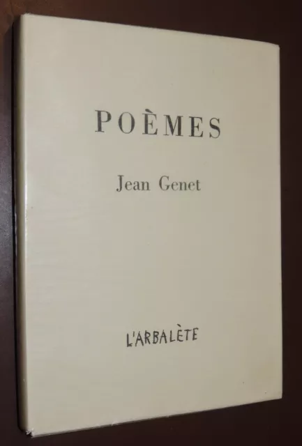 JEAN GENET - POÈMES - 2eme édition 1962 - Tirage à 125 exemplaires N° Etat neuf
