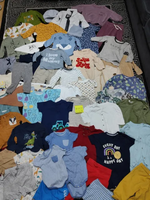 #B17💙Huge Bundle Of Baby Boy Clothes 6-9months NEXT GEORGE NUTMEG DISNEY H.BOSS