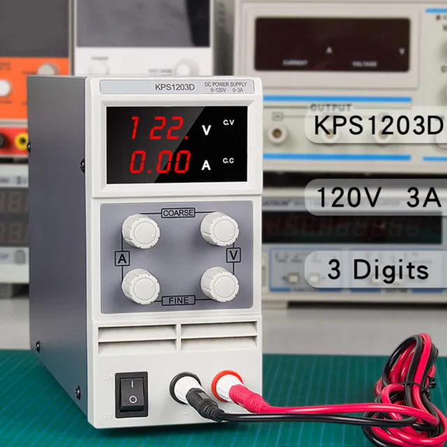 NEW KPS1203D AC 110V Adjustable Switch DC Power Supply Output 0-120V 0-3A USA