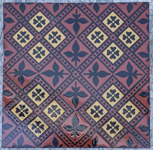 Pugin Gothic,.  Early Minton Tile. C1875