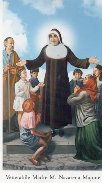 Santino 72. Holy card. Venerabile Madre M. Nazarena Majone