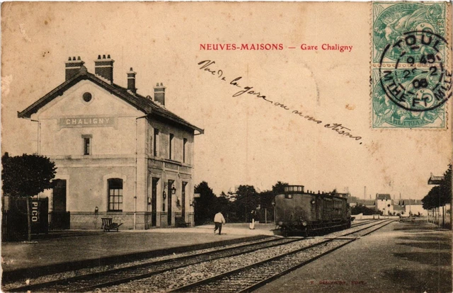 CPA AK NEUVES-MAISONS - Gare Chaligny (386520)