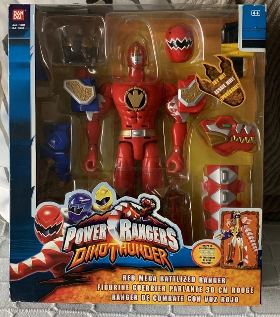 Red Ranger Thunder POWER RANGERS DINO Thunder Red Ranger 12” Action Figure - Sealed in Box ...