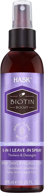 HASK BIOTIN BOOST 5-in-1 spray balsamo addensante per tutti i capelli e