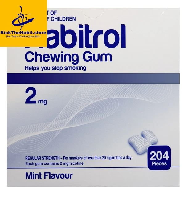 Habitrol Gum 2mg Mint 816 Pieces - Sugar Free - Nicotine Quit Smoking Now