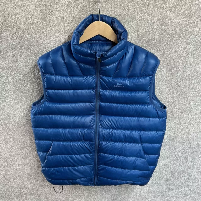 LACOSTE GILET MENS Small Medium Navy Blue Body Warmer Sport FR 50 Hybrid 79.99 PicClick UK