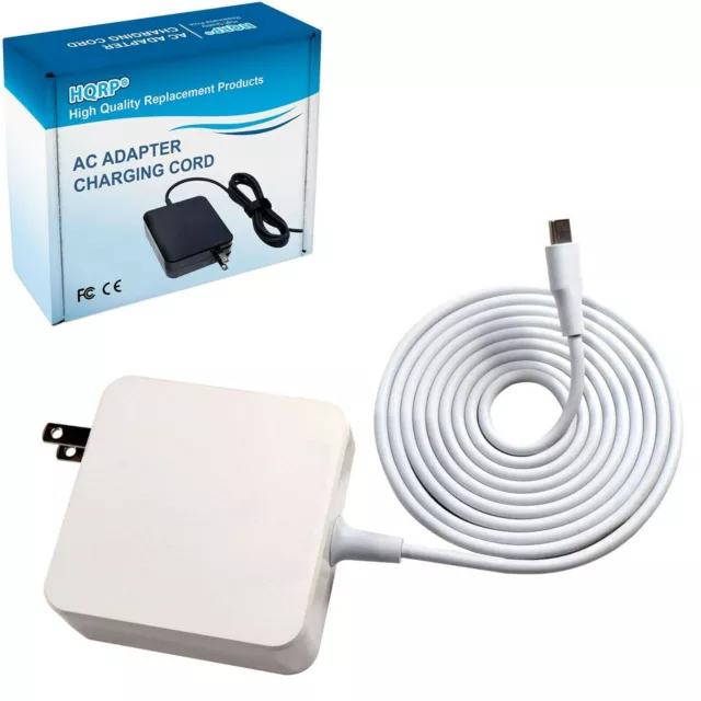 HQRP Adaptateur secteur chargeur USB-C blanc pour haut-parleur JBL Charge 4...