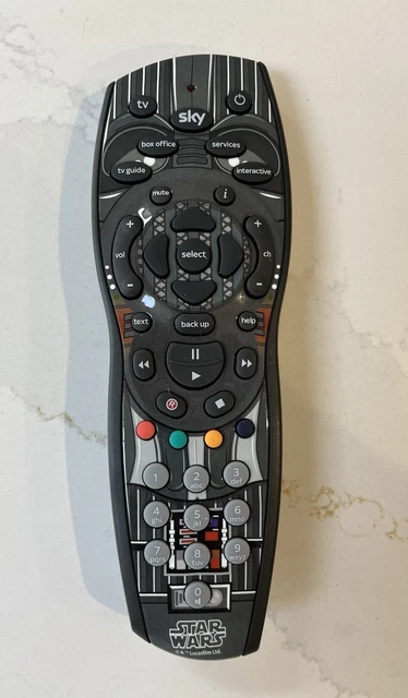 SKY+ HD TV Remote Control Star Wars Darth Vader Limited Edition Brand ...