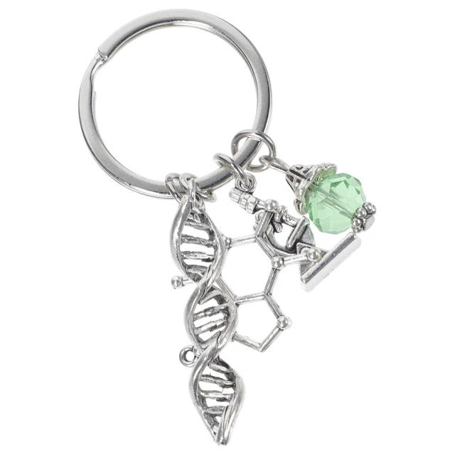 Car Key Chain Science Thème de la chaîne de clés Chaîne Microbiology Keychain