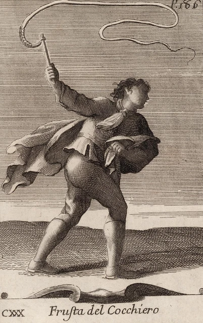 KUTSCHERPEITSCHE - Bonanni - Westerhout - Kupferstich 1716