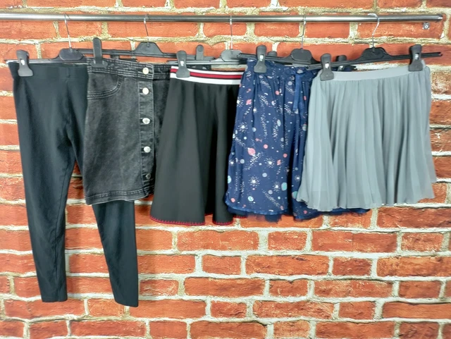 GIRLS BUNDLE AGE 10-11 YEARS M&S etc FATFACE LEGGINGS SKIRT DENIM PARTY 146CM