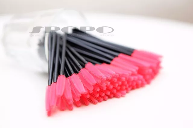 Silicone Makeup Brush Mascara Wands Eyelash Disposable Tapered  25/50/100/500